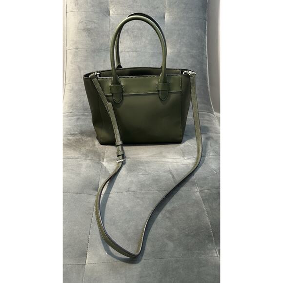 EUC Kate Spade Olive Green Melanie Satchel With Removable Adjustable Strap - Picture 4 of 5